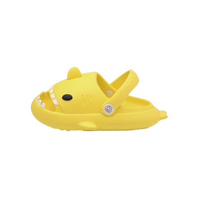 Fluffy Feet® Kids Sharkslides mit Riemen